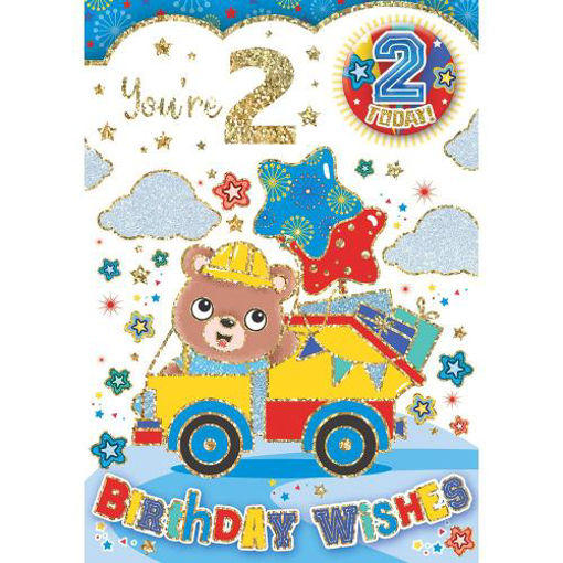 Picture of 2 TODAY BADGE CARD BIRTHDAY WISHES